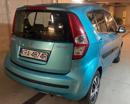 Suzuki Splash cena 14900 przebieg: 131752, rok produkcji 2008 z Kraków małe 277